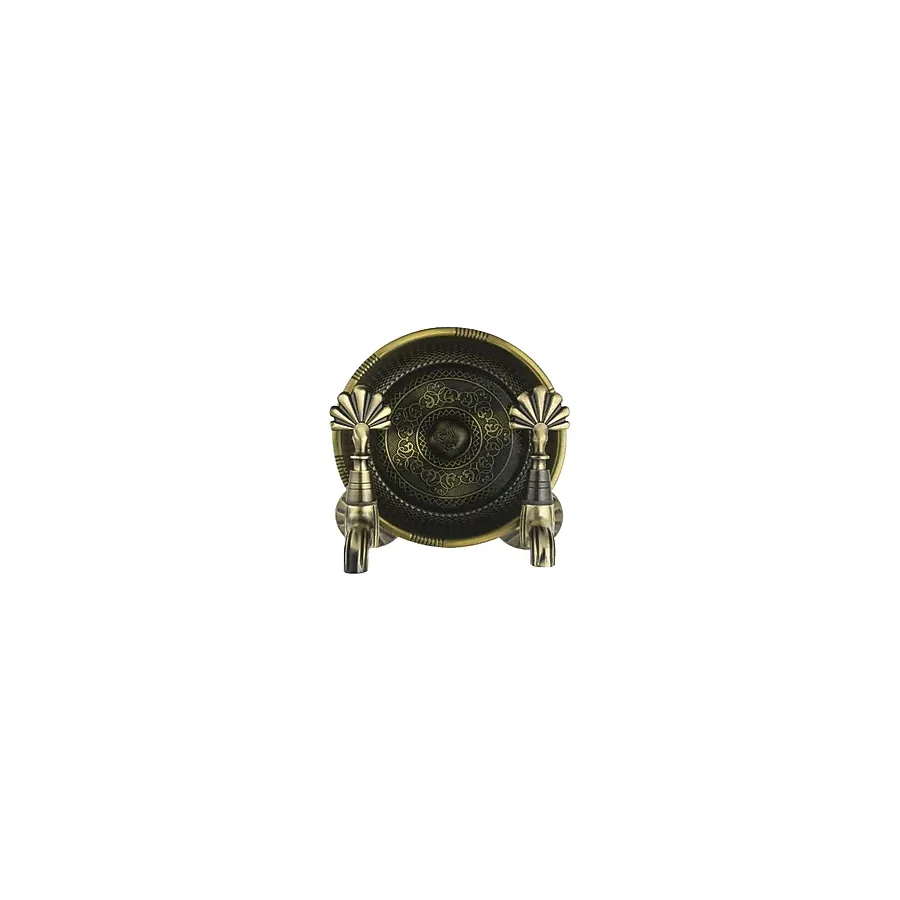 Kurna Musluğu Antik Gold Kurna Bataryası Komple Set Hamam Tası Dahil Üçlü Mat Antik Gold