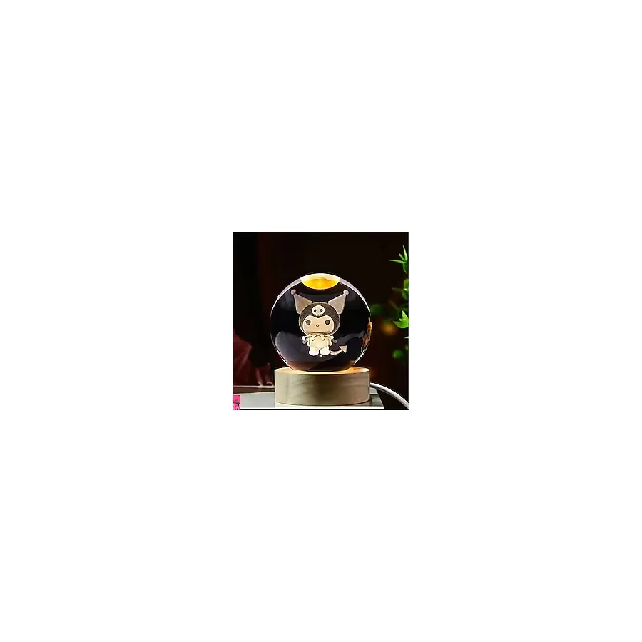 Kuromi Işıklı Cam Küre Cap 6 Cm Kod 63