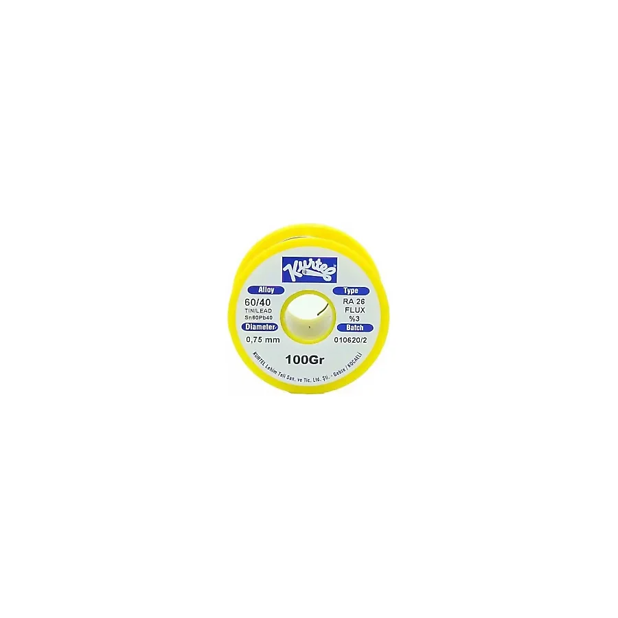 Kurtel Sn60/Pb40 Lehim Teli 0.75mm 100Gr