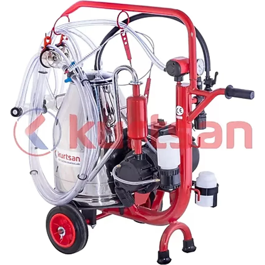Kurtsan Tek İnek Süt Sağım Makinası Krom CYK 30LT