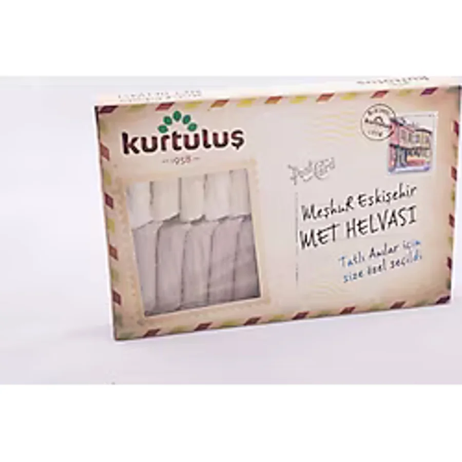 Kurtuluş Kuruyemiş Özel Kutu Met Helvası Sade ve Kakaolu 500 G