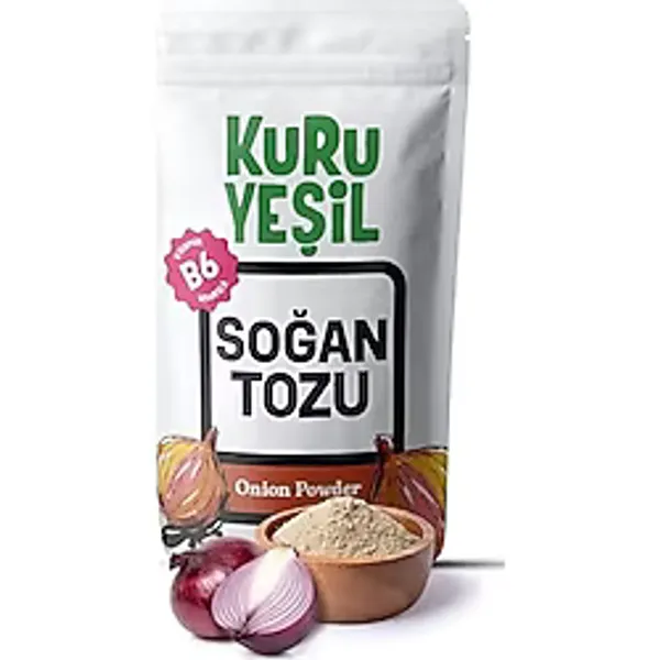 Kuru Yeşil Doğal Soğan Tozu - Katkısız, Yerli Üretim, Yoğun Aromalı, Vegan & Glutensiz Baharat - Toz Soğan Kuru Sebze Baharatı - 100 G