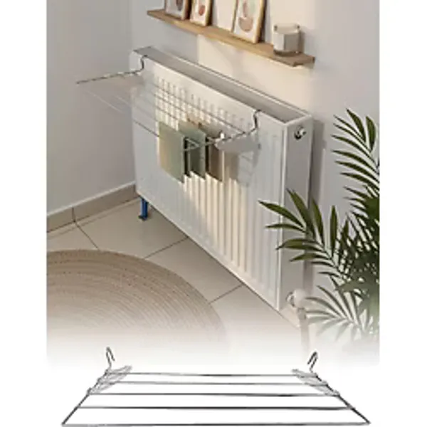 Kurufer 5 Telli Petek Üstü Çamaşır Kurutmalık Askısı Banyo İçi Kalorifer Kurutmalık 60 Cm