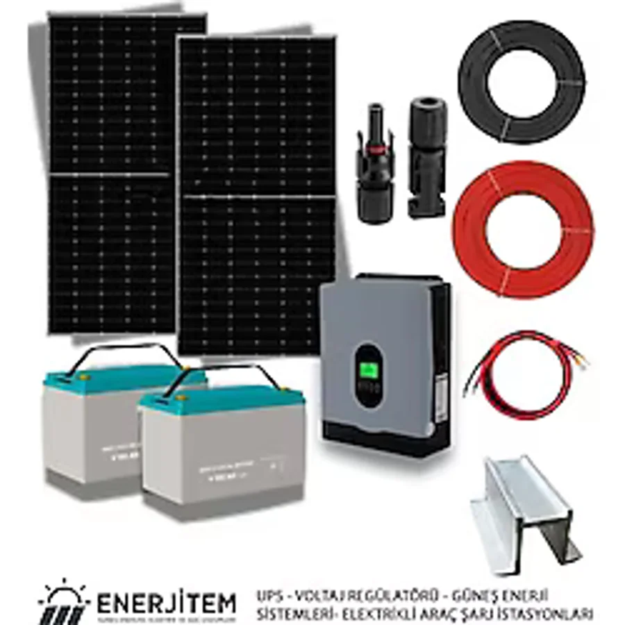 Kurulum ve Nakliye Dahil 5 Kw Güneş Enerjisi Solar Paket,tüm Malzemeler,konstrüksiyon Dahil - Beyaz