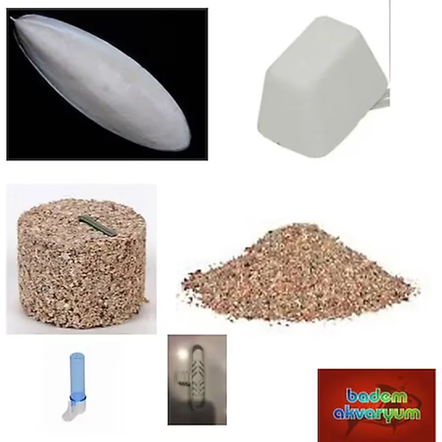 Kuş Kafesi Ana İhtiyaç Seti Gaga Taşı Kalamar Kemik Mineral Blok