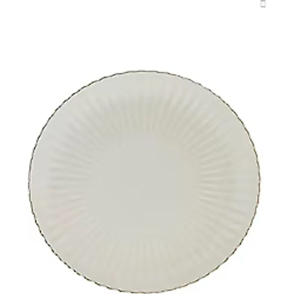 Kütahya Porselen Bone Luz Gold Fileli 27 cm 6'lı Servis Tabağı
