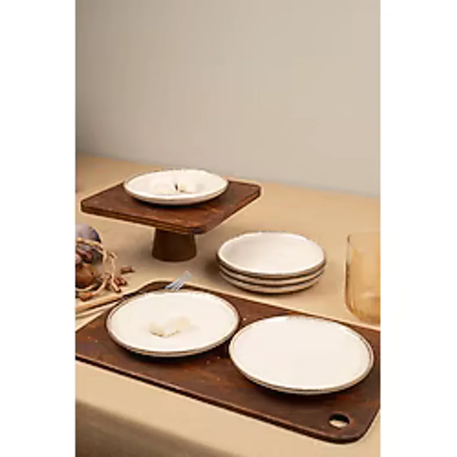 Kütahya Porselen Moderna 6 Parça 15cm Pasta Tabağı Tarçın