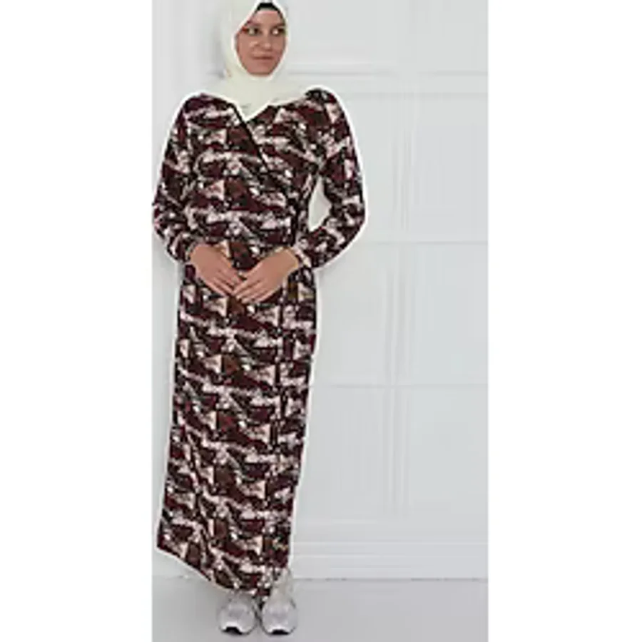 Kutay Collection Yandan Bağlamalı Kadın Namaz Elbisesi