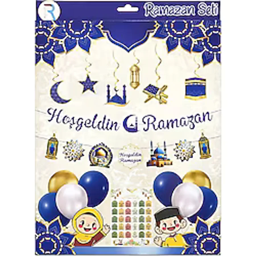 Kutulu Ramazan Hediyem, Ramazan Kolisi, İftar, Ramazan Paketi, Ramazan Temalı Led Işıklı Süsleme Seti Süsleri Seti Hoşgeldin Ramazan Süslemeleri