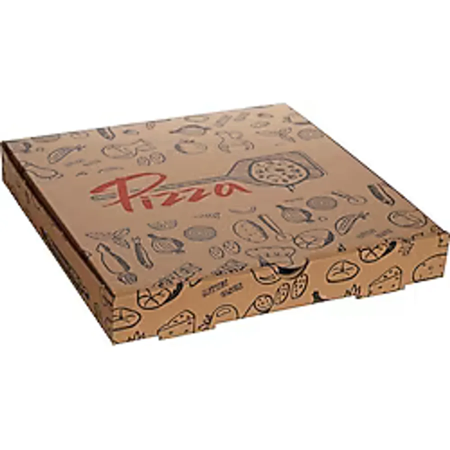 Kuzeykutu Mix Baskılı Pizza Kutusu 24 x 24 x 4 cm 500 Adet
