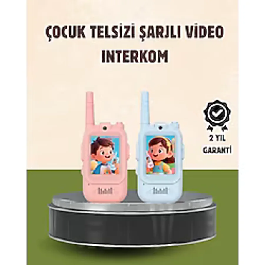 Kuzgun Ticaret Görüntülü Walkie Talkie Çocuklar İçin Video Interkomlu Oyuncak - Lisinya