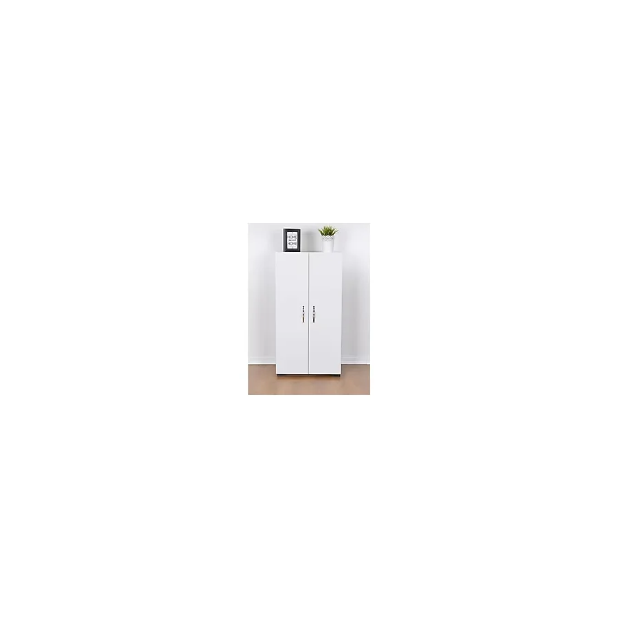 KZY 110 Cm Çocuk Dolabı Elbise Dolabı Kazak Dolabı Gömlek Dolabı Beyaz