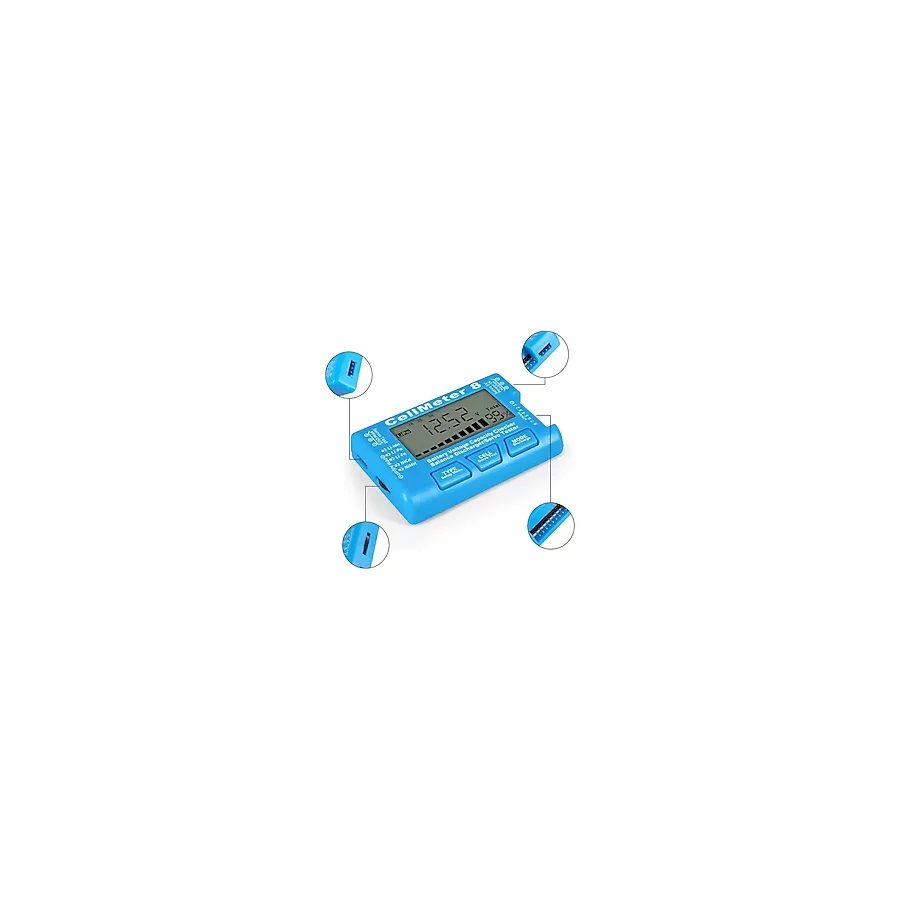 kzy mobilyal Powermaster PM-26959 Pil Kapasite Voltaj Test Cihazı RC 1-8s Lipo Lityum Nımh - standart