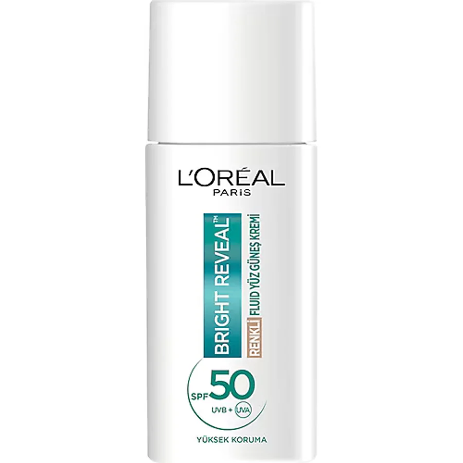 L'Oreal Paris Bright Reveal Koyu Leke Karşıtı Light 50 ml 50 Faktör Renkli Güneş Kremi