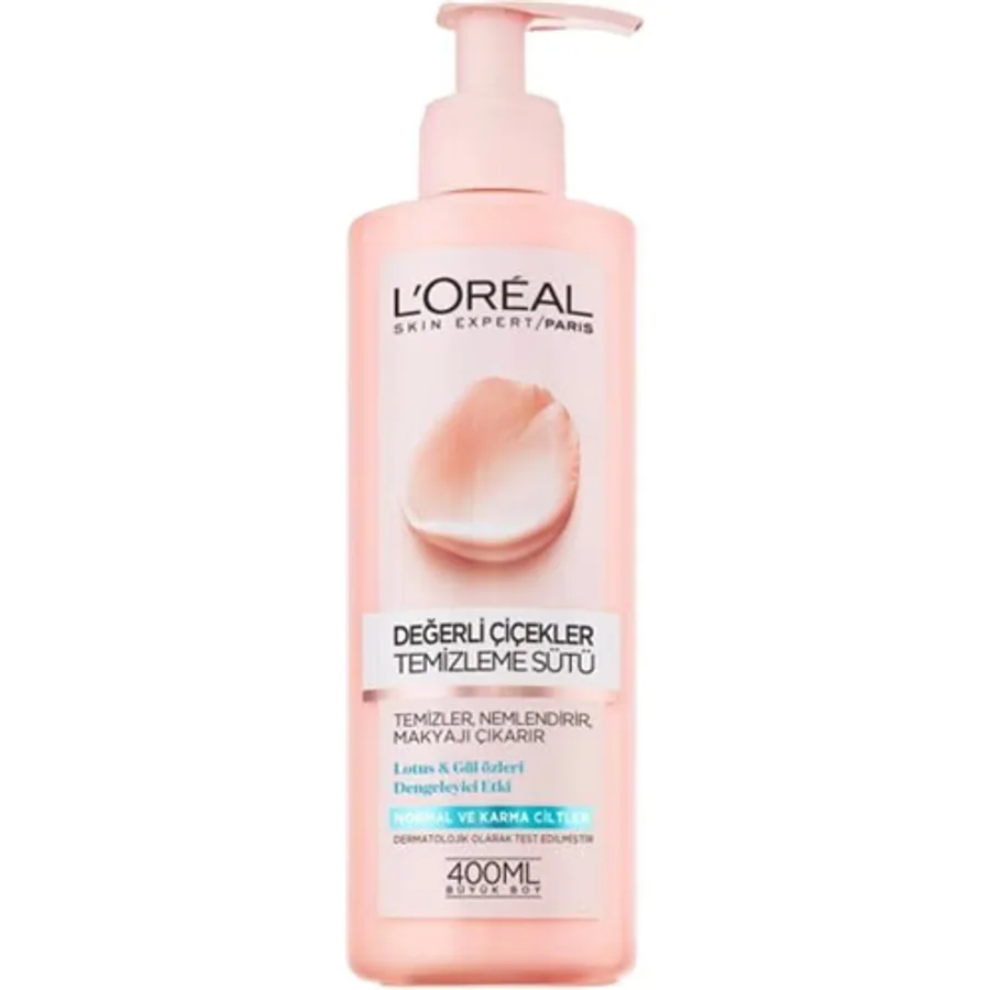 L'Oreal Paris Değerli Çiçekler 400 ml Yüz Temizleme Sütü