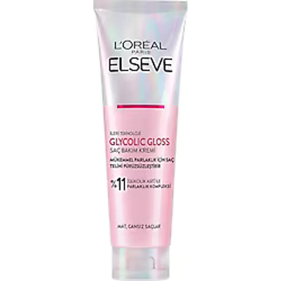 L'Oreal Paris Elseve Glycolic Gloss Mükemmel Parlaklık için 150 ml Saç Kremi