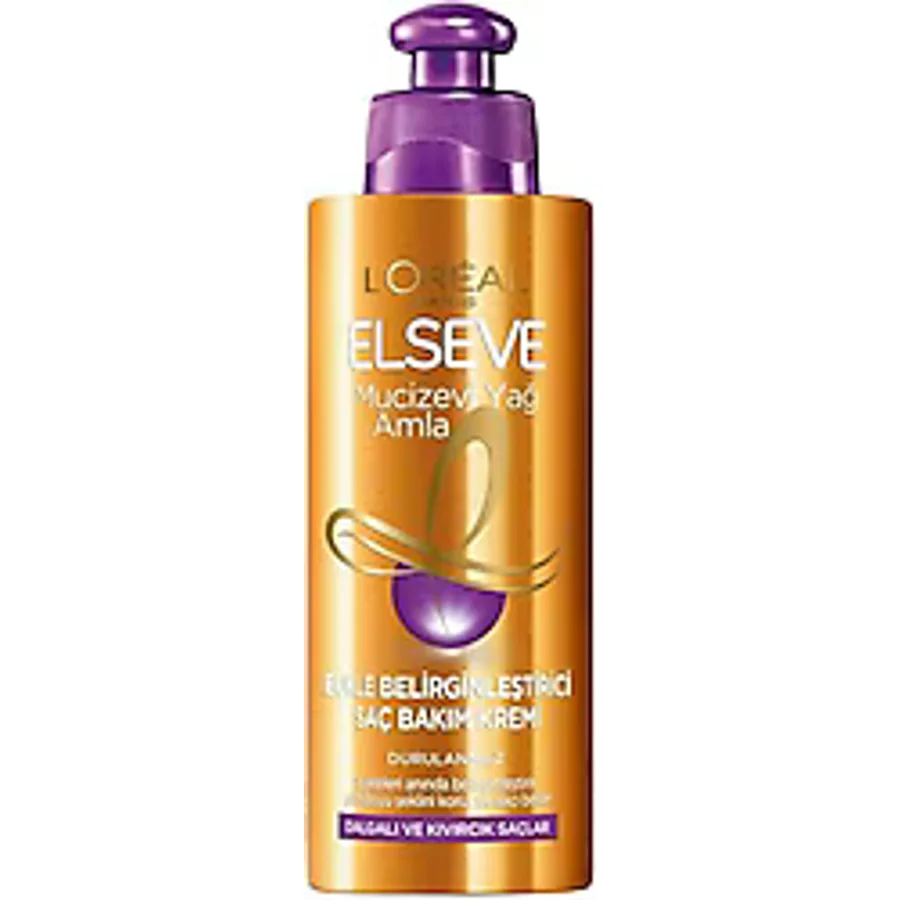 L'Oreal Paris Elseve Mucizevi Yağ Amla Bukle Belirginleştirici 200 ml Durulanmayan Saç Kremi