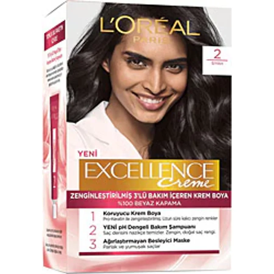 L'Oreal Paris Excellence Creme 2 Siyah Saç Boyası