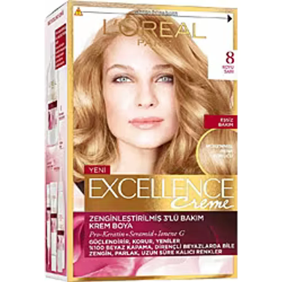 L'Oreal Paris Excellence Creme 8 Koyu Sarı Saç Boyası