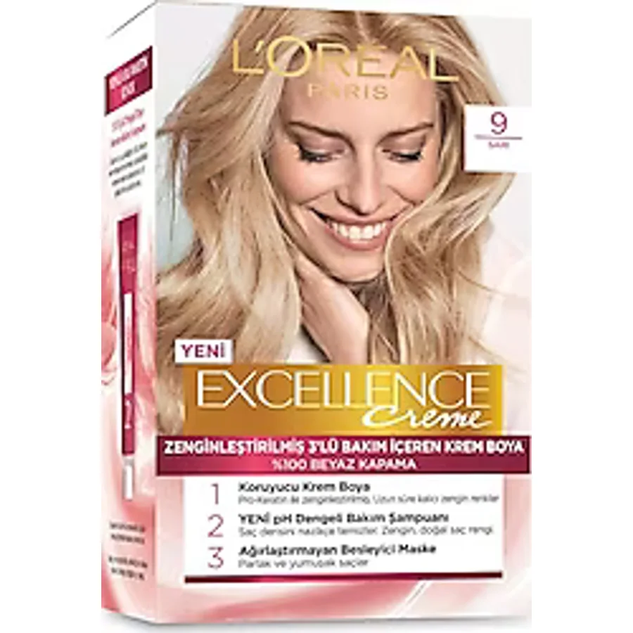 L'Oreal Paris Excellence Creme 9 Sarı Saç Boyası