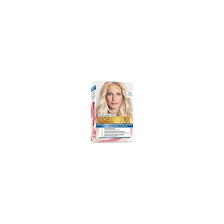 L'Oreal Paris Excellence Pure Blonde 01 Ultra Açık Doğal Sarı Saç Boyası