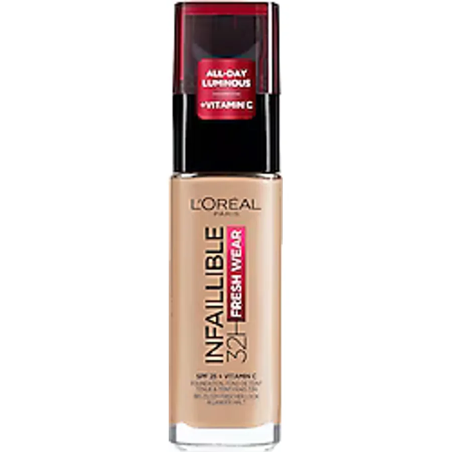 L'Oreal Paris Infaillible 32H Fresh Wear C Vitaminli 125 Natural Beige 30 ml Likit Fondöten