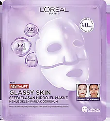 L 'Oreal Paris Revitalift Glassy Skin Cam Cilt Görünümü Etkili Şeffaflaşan Işıltı & Nem Veren Hidrojel Yüz Maskesi