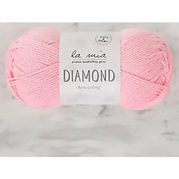 La Mia Diamond Pembe El Örgü İpi - L046 - 34257