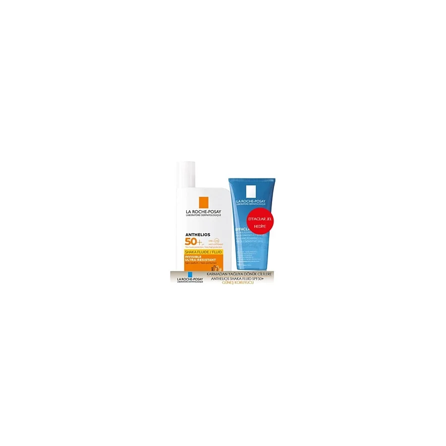 La Roche-Posay Anthelios Shaka Fluide Spf 50+ 50 ml + Effaclar Gel 50 ml Güneş Bakım Seti