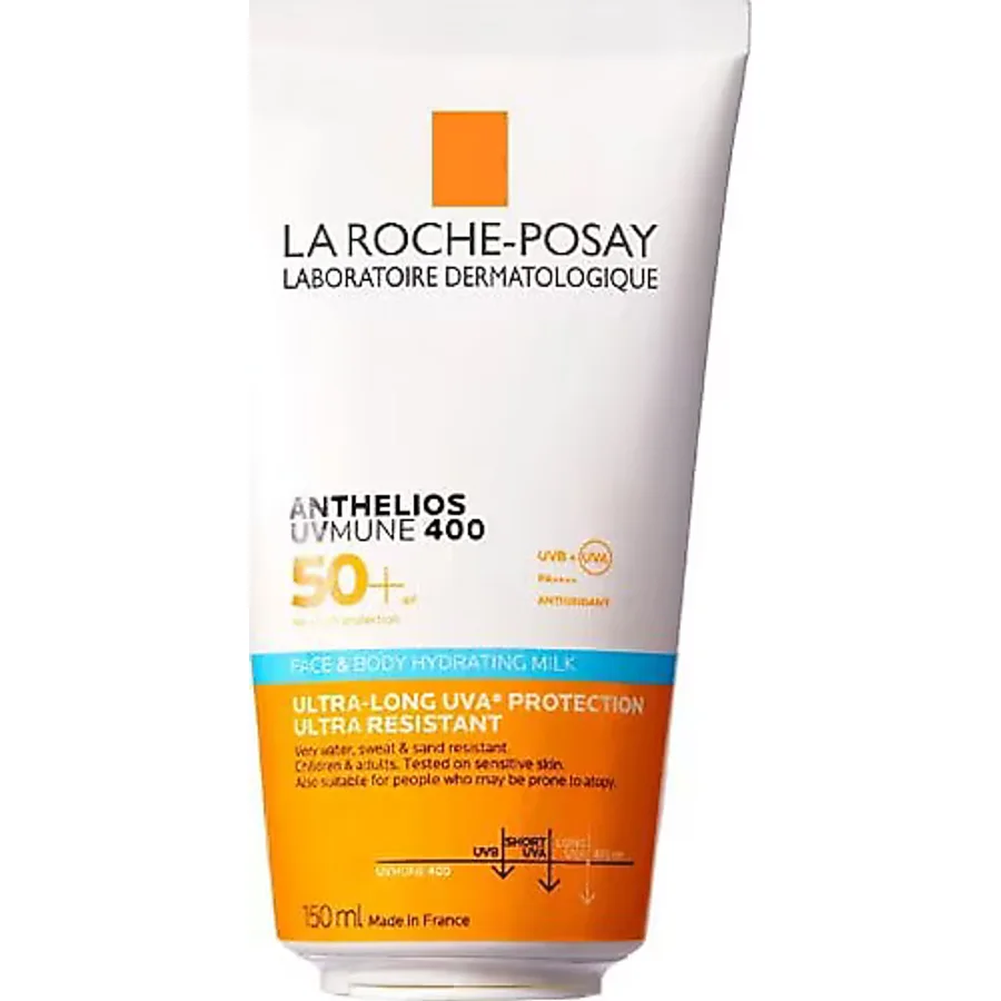 La Roche-Posay Anthelios Uvmune 400 Nemlendirici Yüz ve Vücut 150 ml 50 Faktör Güneş Sütü