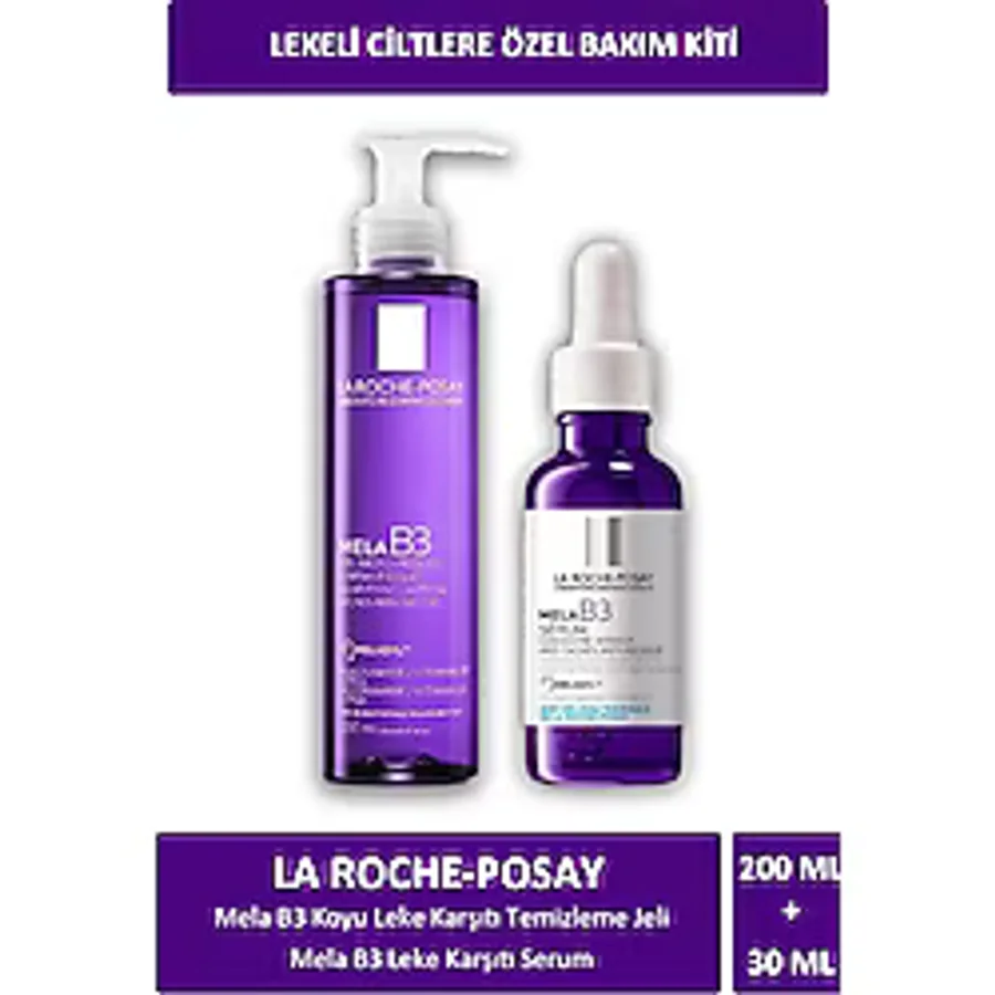 La Roche Posay Mela B3 Koyu Leke Karşıtı Temizleme Jeli 200 Ml + La Roche Posay Mela B3 Leke Karşıtı Serum 30 Ml