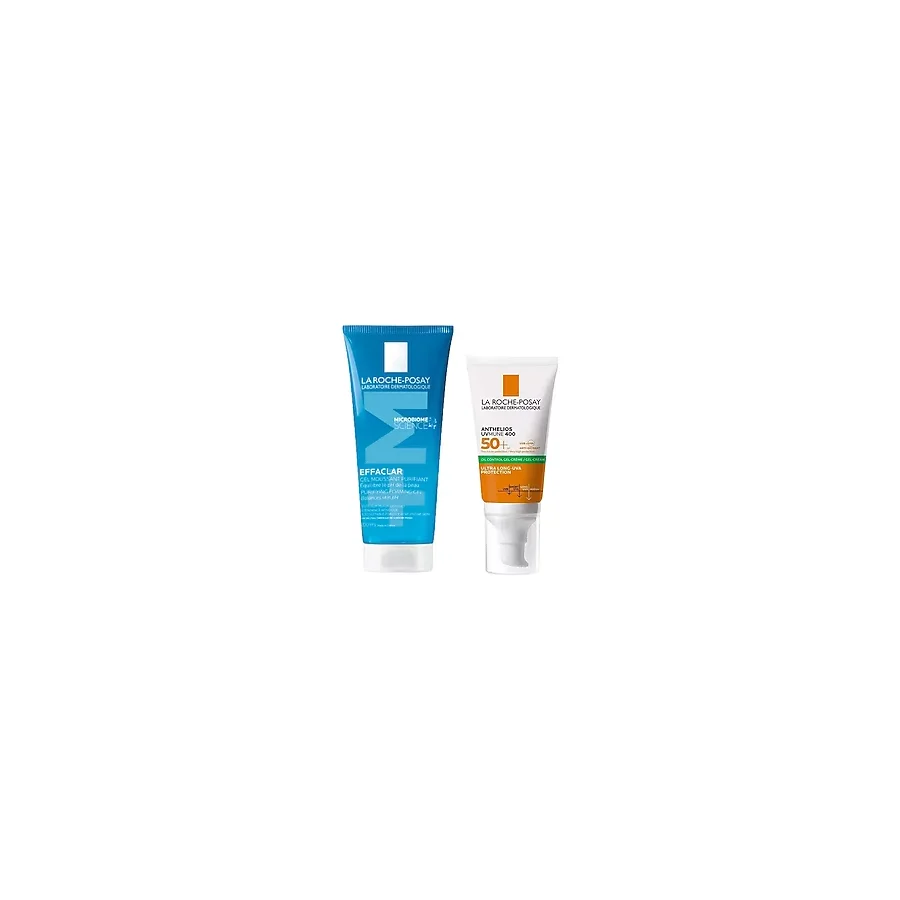 La Roche Posay Yağlı Ciltler için Parlama Karşıtı Bakım ve Güneş Koruma Seti