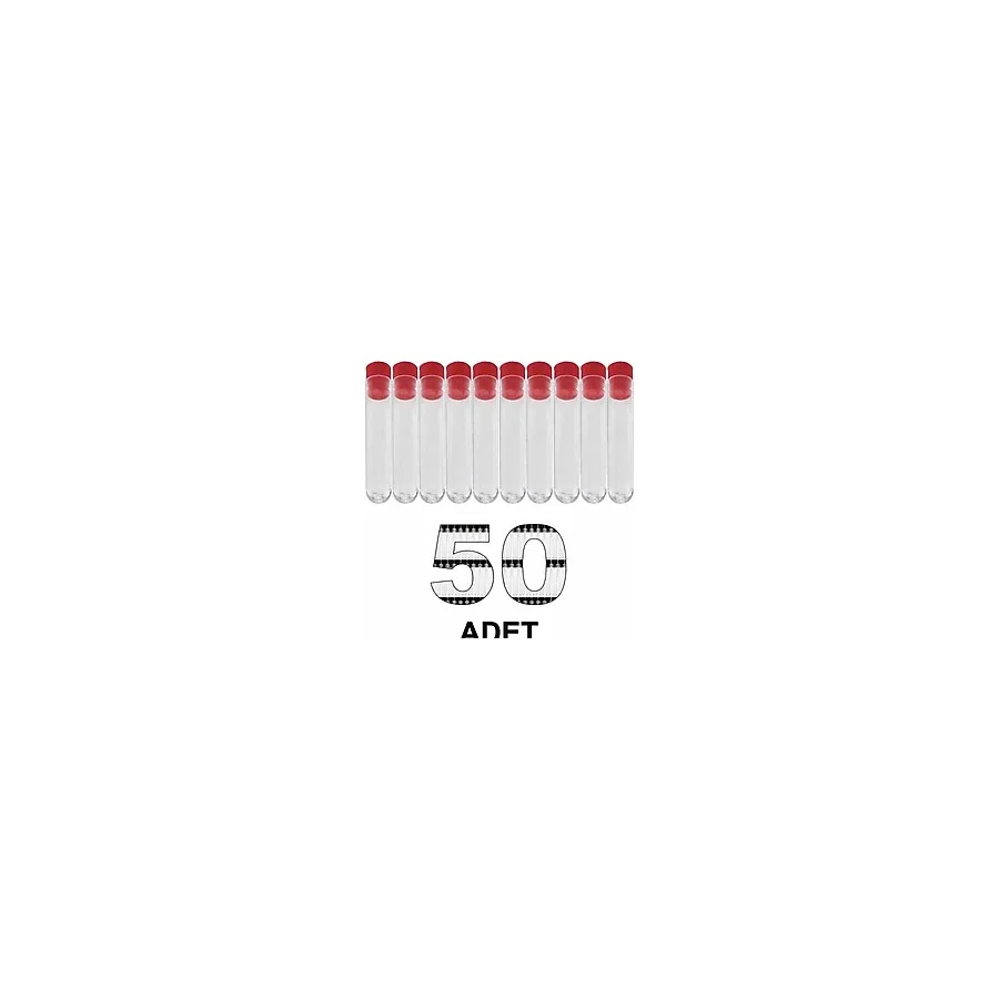 Labolist 12x75 Mm Deney Tüpü Dibi Yuvarlak Kapaklı (50 Adet)