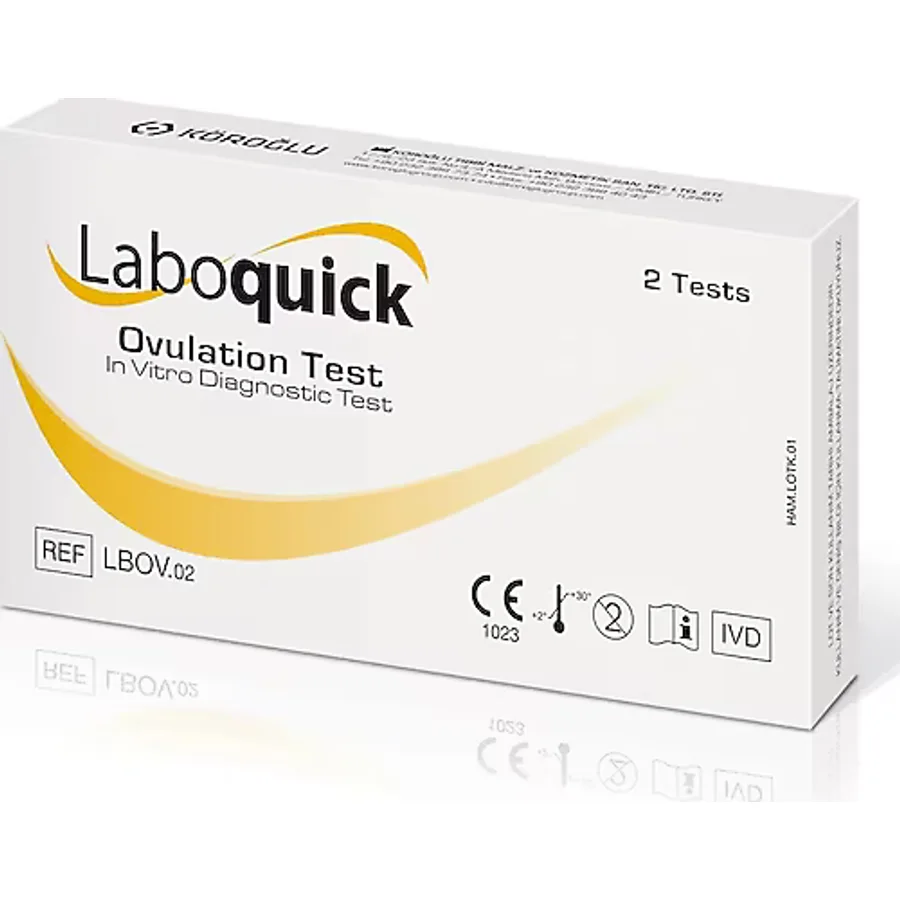 Laboquick Ovülasyon Testi 2 Test x 15 Paket + Gebelik Testi 2 Test + Ultra Erken Gebelik Testi 1 Test