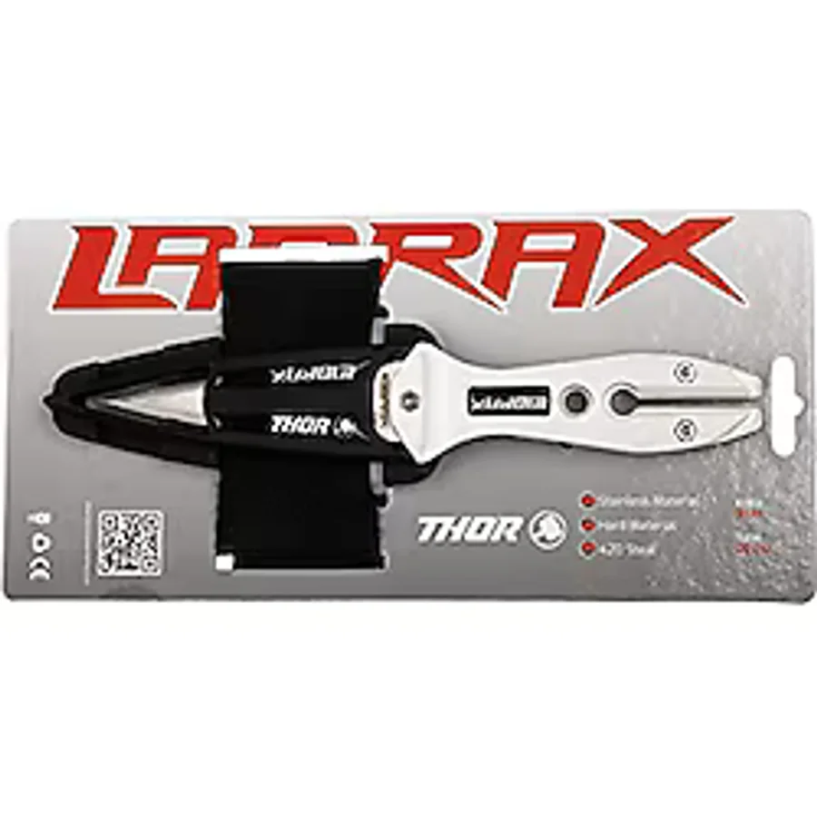 Labrax Thor Dalış Bıçağı - Bıçak + Kol Bandı / Beyaz
