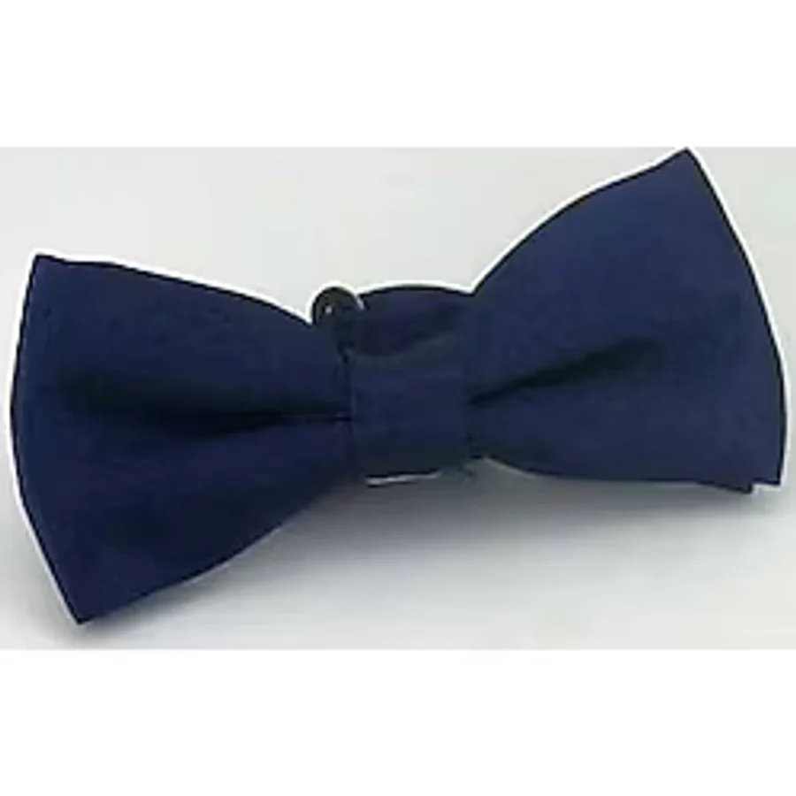 Lacivert Çocuk Boy Düz Renk Saten Papyon - CP-05