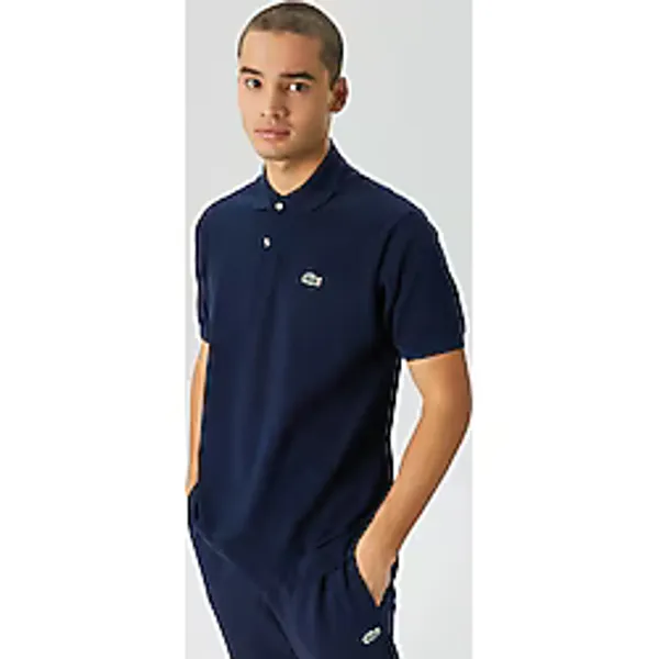 Lacoste Erkek Klasik Pike Kumaş Polo T-shirt Lacivert
