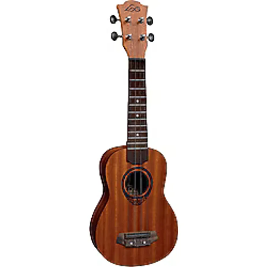 Lag GLU TKU8S Tiki Soprano Open Pore Natural Ukulele