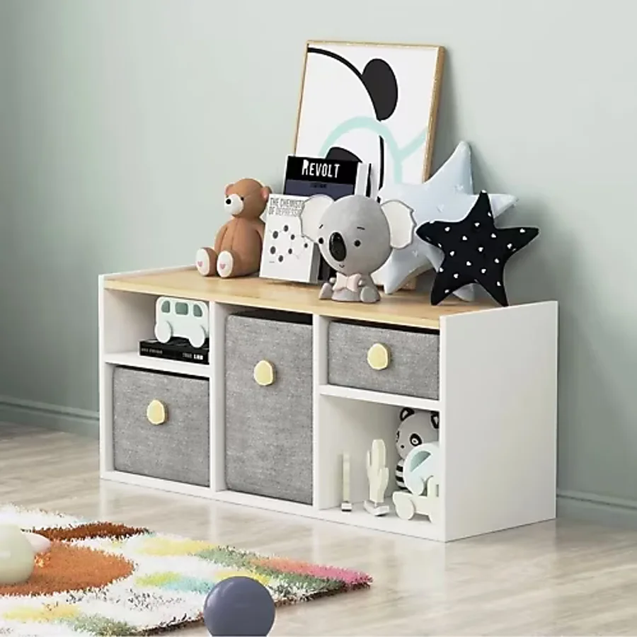 lagomood Bala Oyuncak Dolabı Beyaz Meşe