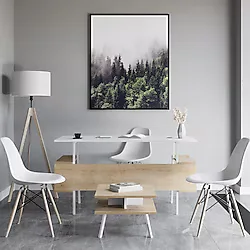 lagomood İrony İnfy Ofis Takımı Beyaz Meşe