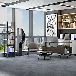 lagomood İrony Joline Ofis Takımı Antrasit Ceviz