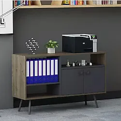 Lagomood İrony Maxi Ofis Dolabı, Antrasit Ceviz