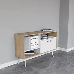 Lagomood İrony Maxi Ofis Dolabı, Beyaz Meşe