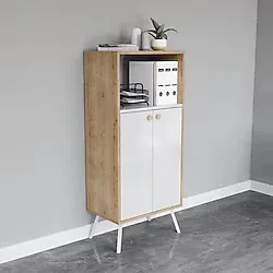 lagomood Rasha Ofis Dolabı Beyaz Meşe