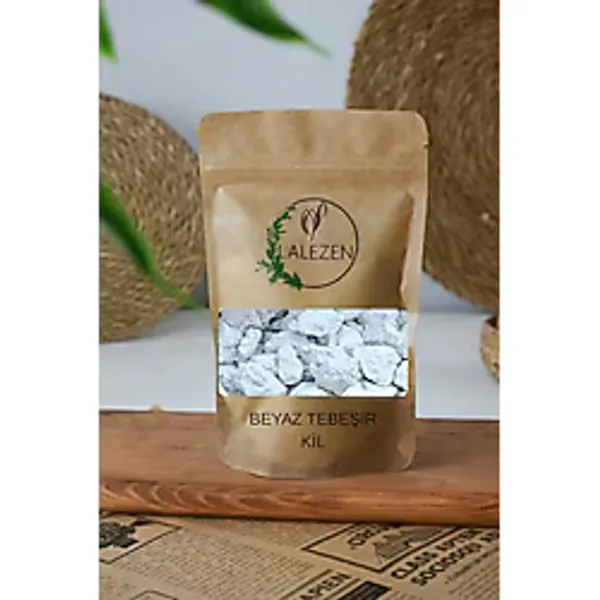 Lalezen Yenilebilir Doğal Tebeşir Kili - Kartopu Beyaz Kil 1000 Gr / 1 Kg