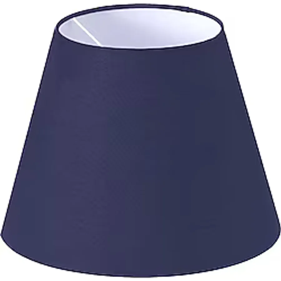 Lambader Başlık Lacivert Konik Şapka 38x30x22 Cm Dekoratif Özel Yüksek Kalite Kumaş