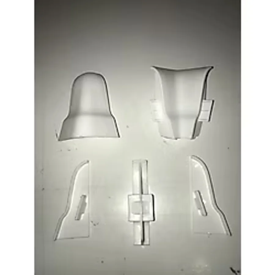 Laminat Parke Süpürgelik Köşe Bağlantı Aparatı 6 cm Beyaz
