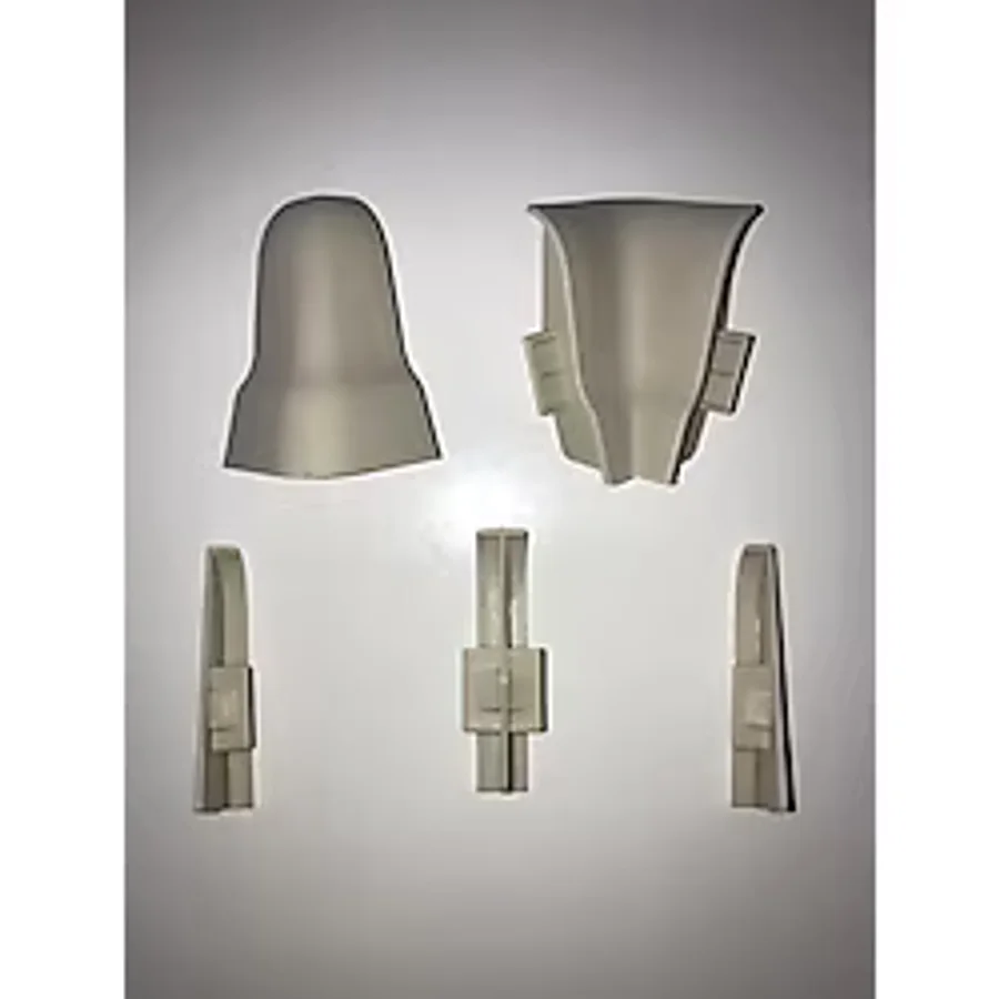 Laminat Parke Süpürgelik Köşe Bağlantı Aparatı 6 CM Gri Renk