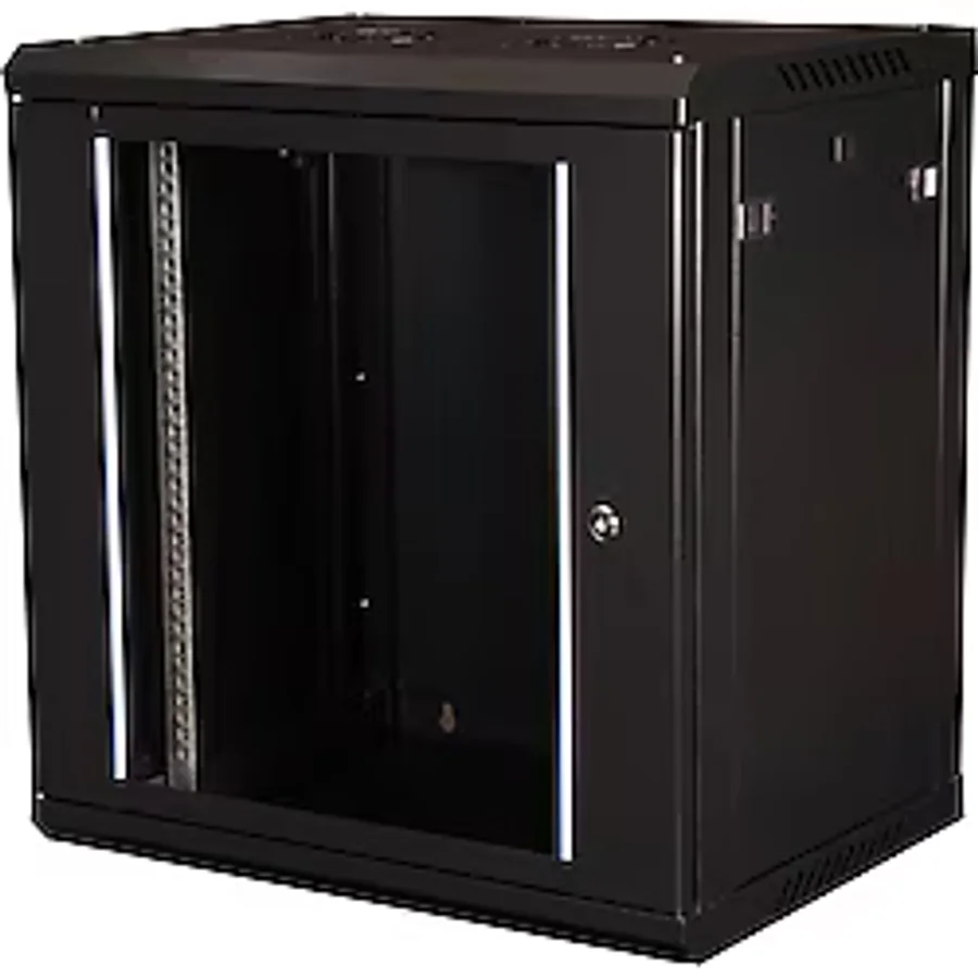 Lande - 12u 19" Duvar Tipi Rack Kabinet Genişlik: 600 Mm Derinlik: 450 Mm Siyah
