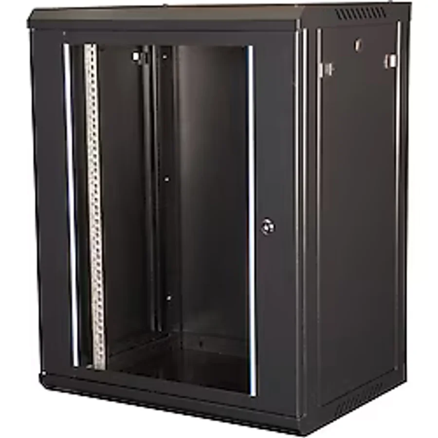 Lande - 15u 19" Duvar Tipi Rack Kabinet Genişlik: 600 Mm Derinlik: 450 Mm Siyah